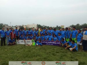 নওগাঁয় জেলা প্রেসক্লাব ও জেলা সাংবাদিক ইউনিয়ন প্রীতি ফুটবল ম্যাচ অনুষ্ঠিত