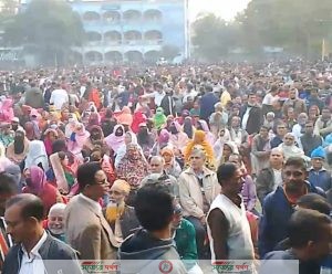 ভেড়ামারায় কামারুল আরেফিন এর ট্রাক মার্কার জনসভা জনসমুদ্রে পরিণত