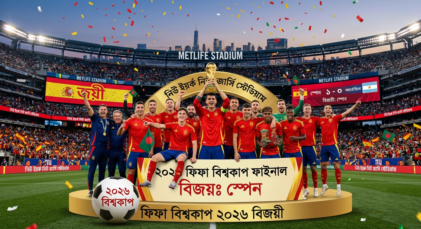 বিশ্বকাপের মুকুট স্পেনের, স্বপ্নভঙ্গ আর্জেন্টিনার